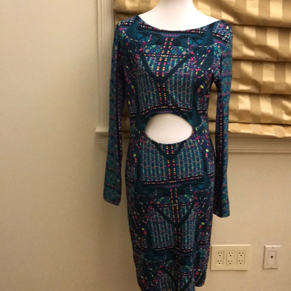 Mara Hoffman stretchy colorful print dress